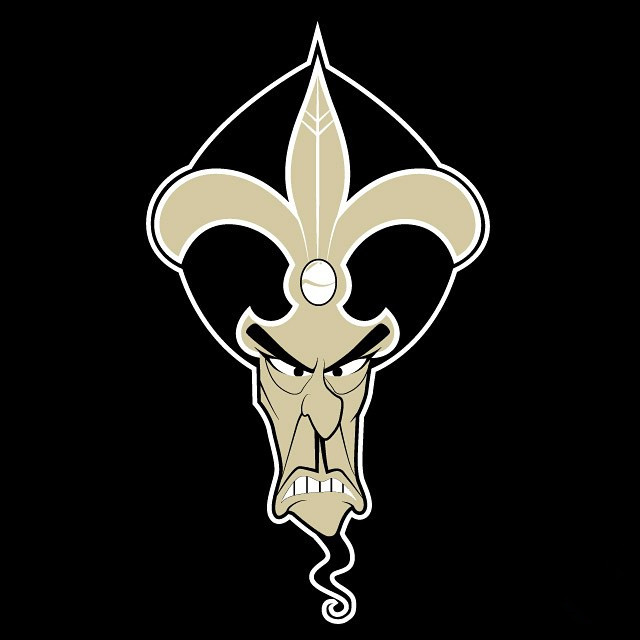 New Orleans Saints logo iron on transfers...